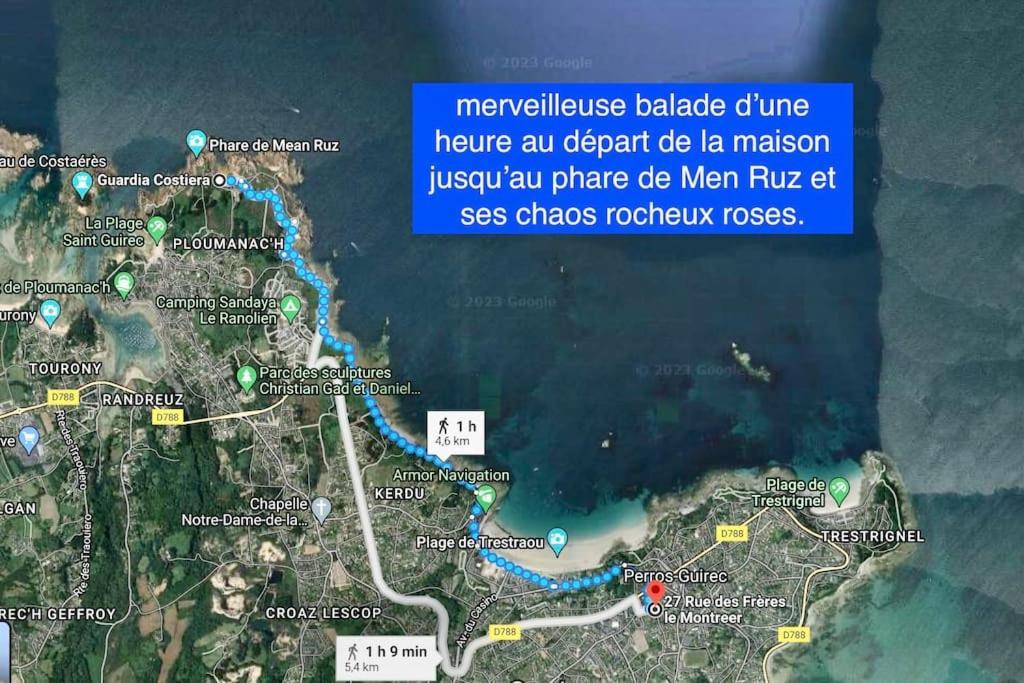 Maison Perros-Guirec 2 Chambres, Plages Et Centre Ville. 6 Pers. ภายนอก รูปภาพ